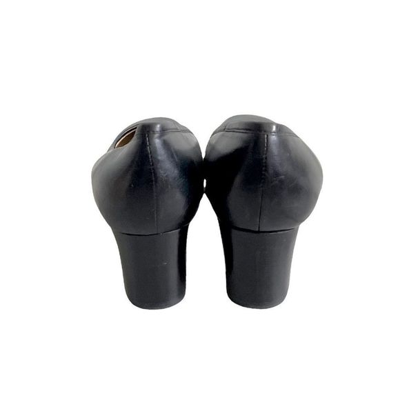 Valleverde Italy Ballet Style Slip On Pumps Heels Shoes Block Heels Black 39 - Picture 8 of 11